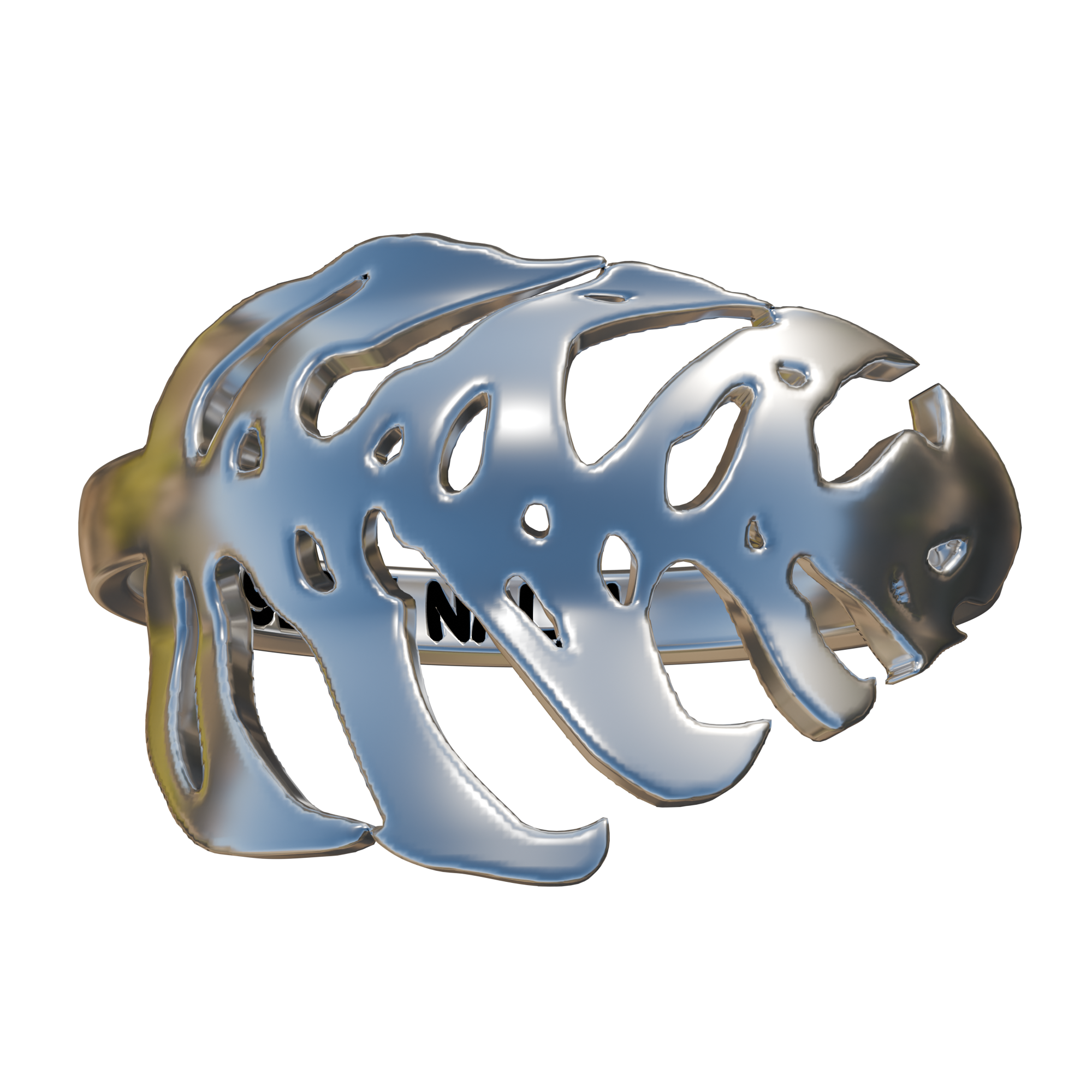 Monstera Esqualito Ring - Silver