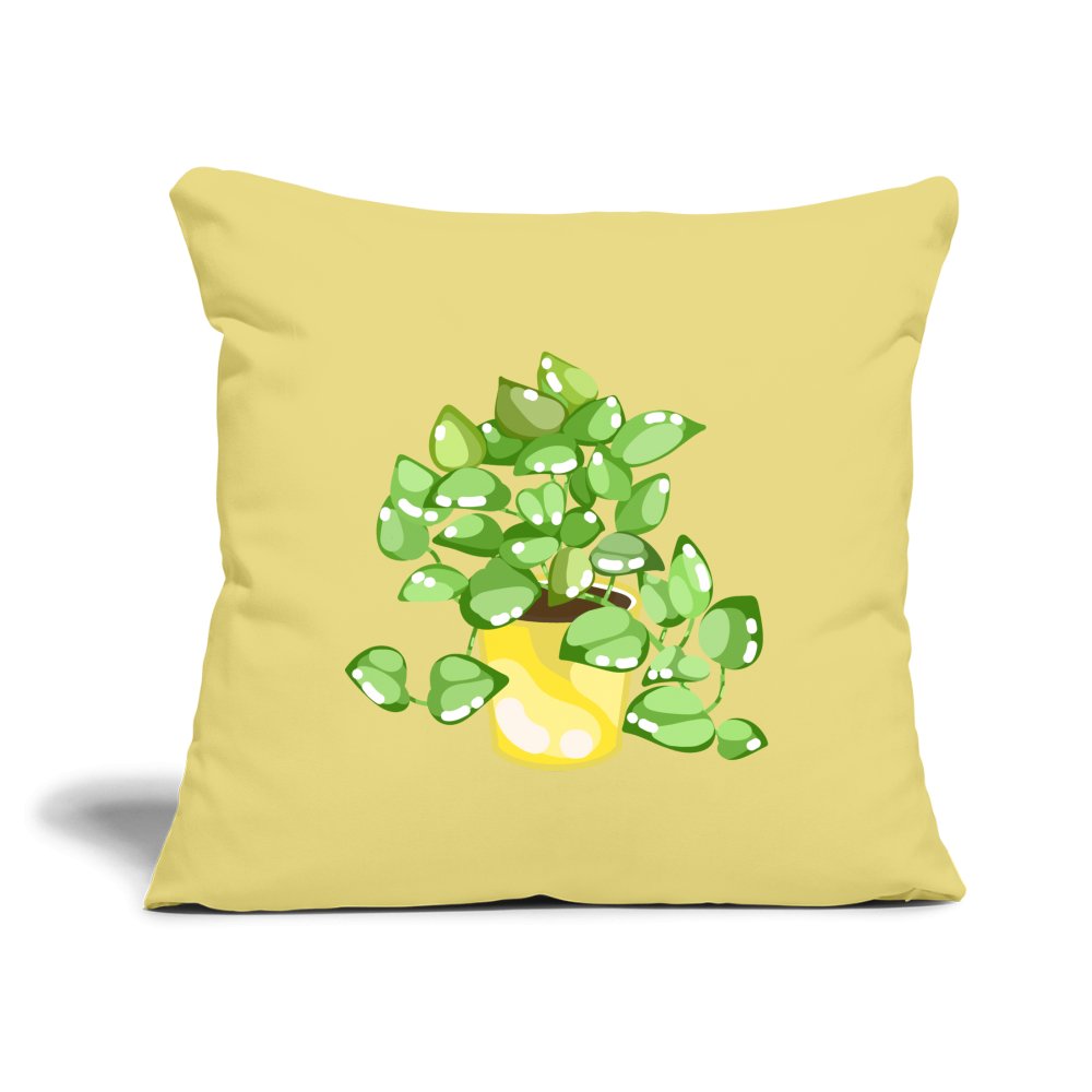 Golden Pothos - Throw Pillow Cover - 18"