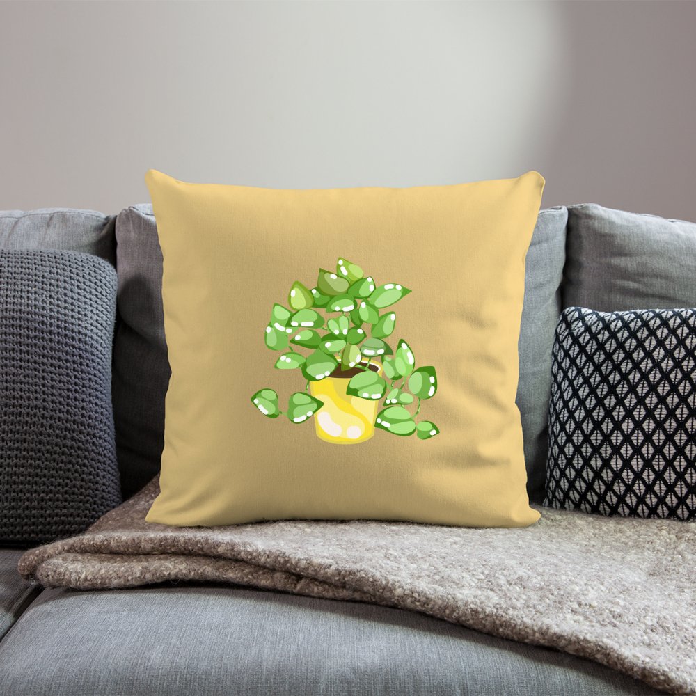 Golden Pothos - Throw Pillow Cover - 18"