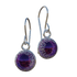 Amethyst Forest Earrings - Silver