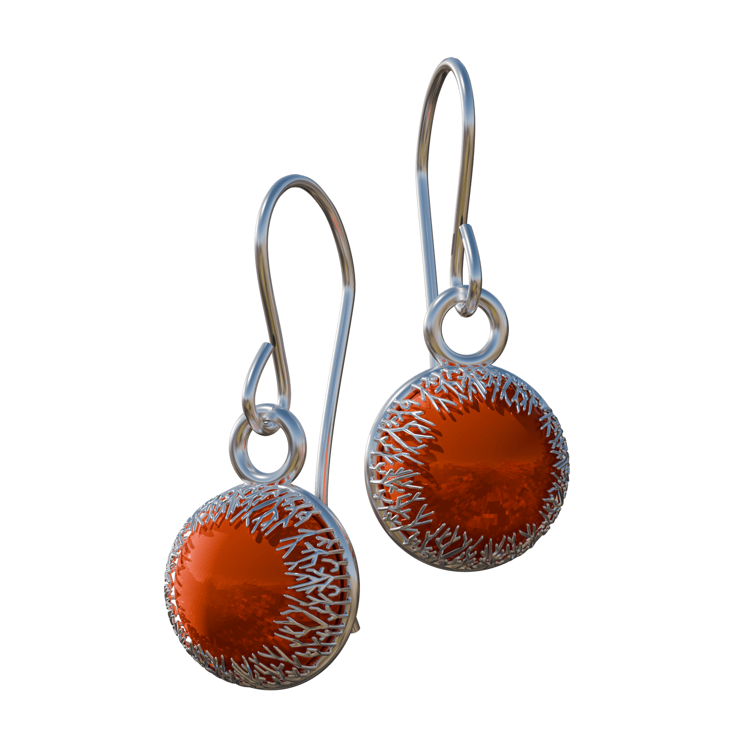 Coral Forest Earrings - Silver