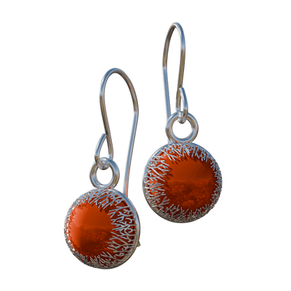 Coral Forest Earrings - Silver