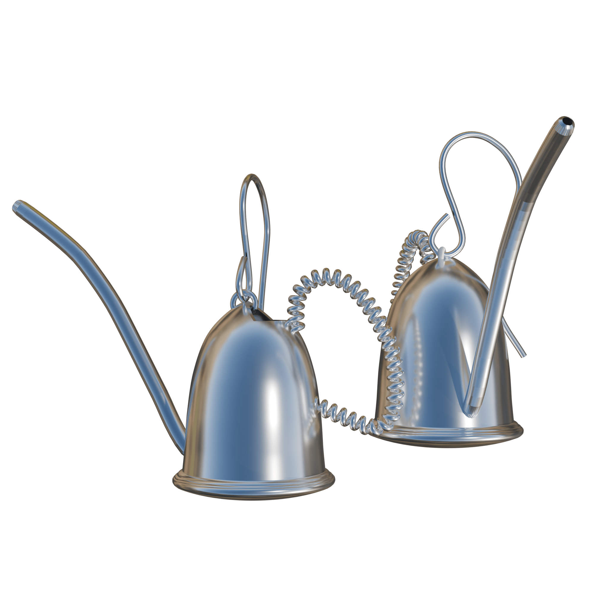 Emergency Watering Can Earrings - Silver