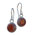 Garnet Forest Earrings - Silver