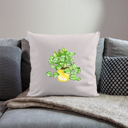 Golden Pothos - Throw Pillow Cover - 18&quot;