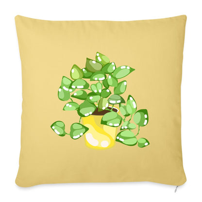 Golden Pothos - Throw Pillow Cover - 18&quot;