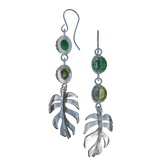 Monstera Aurea Earrings - Silver