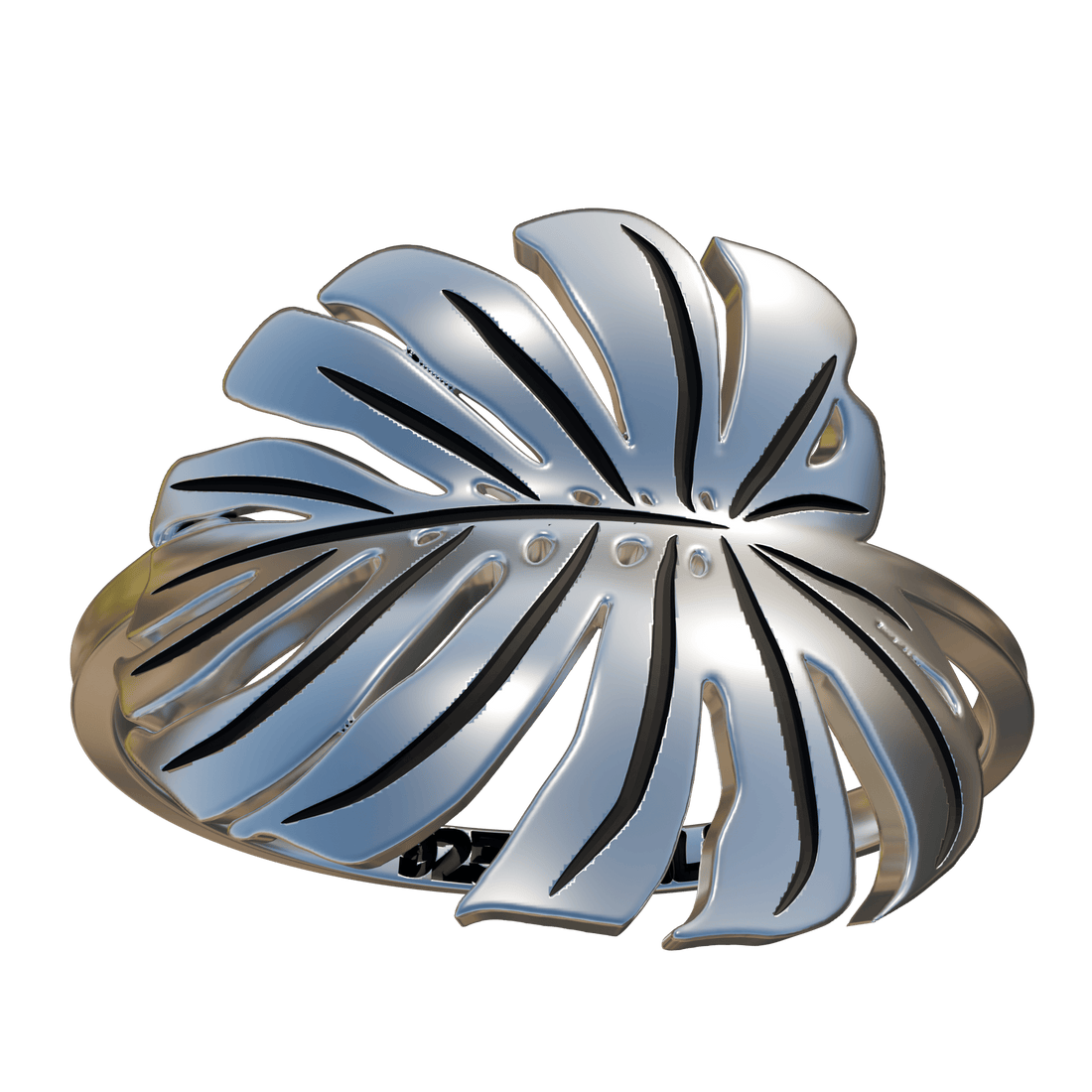 Monstera Deliciosa Ring - Silver
