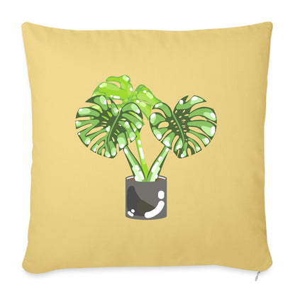 Monstera Deliciosa - Throw Pillow Cover - 18”