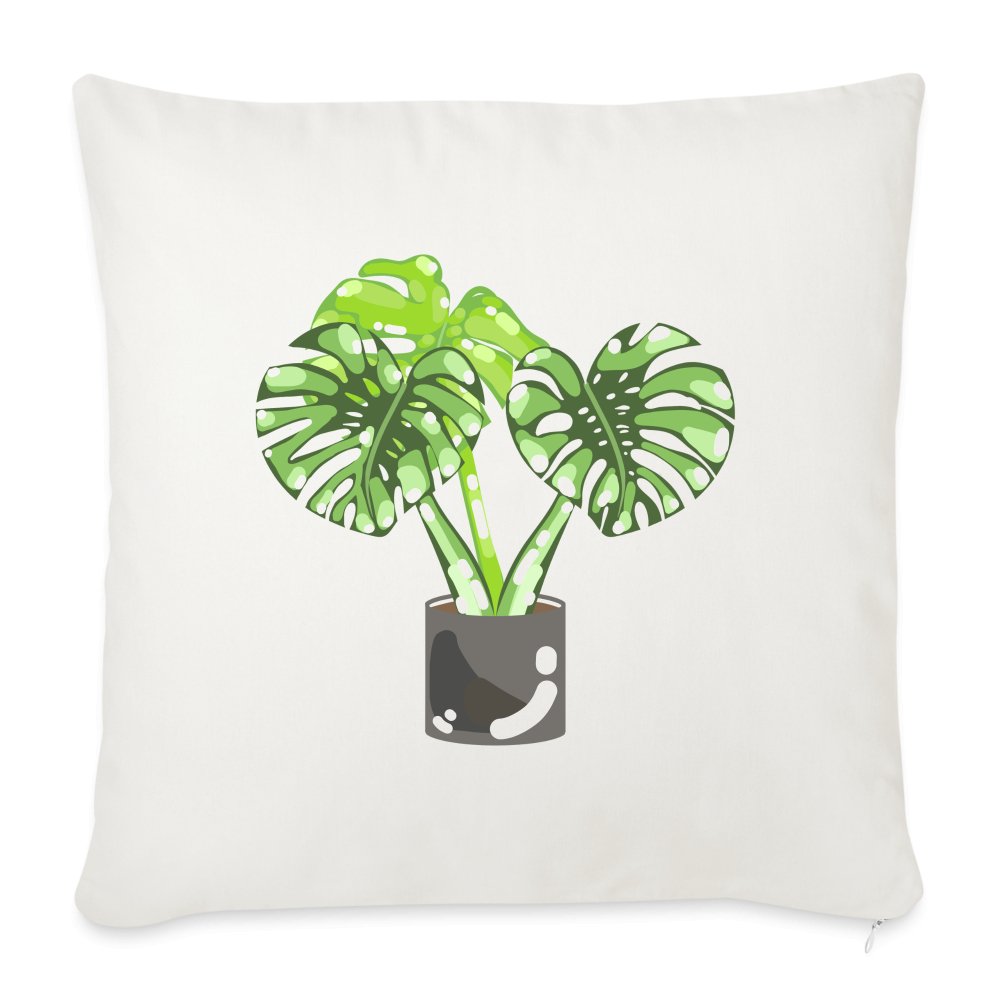 Monstera Deliciosa - Throw Pillow Cover - 18”