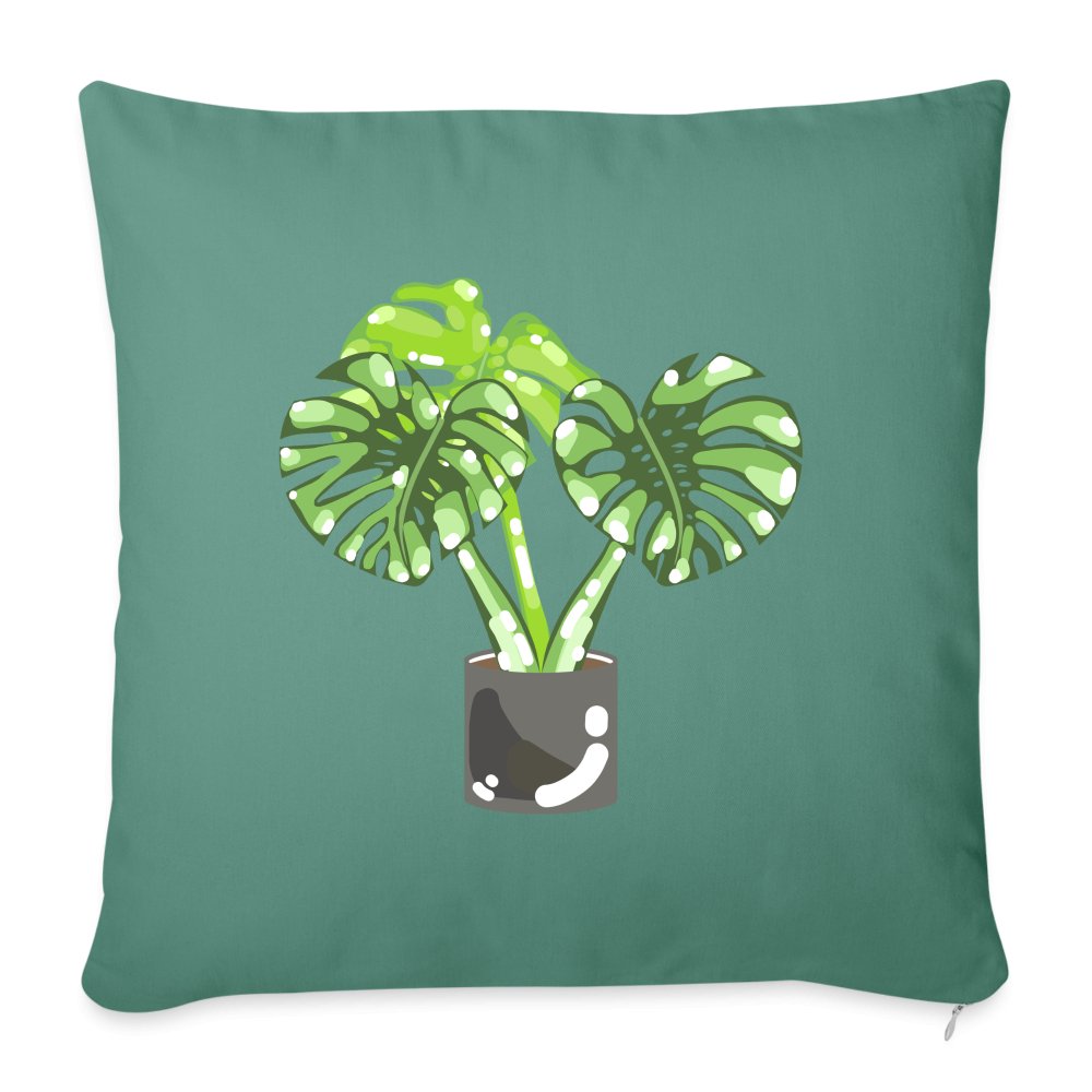 Monstera Deliciosa - Throw Pillow Cover - 18”