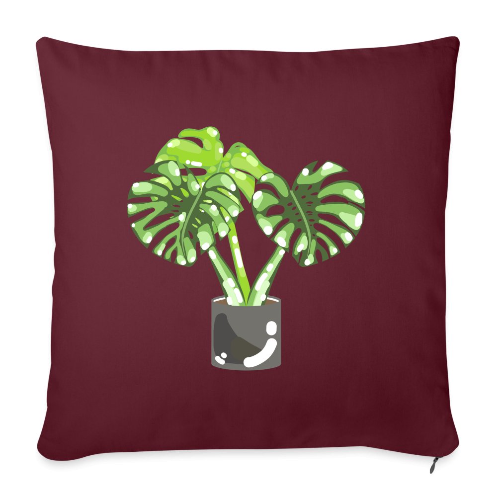 Monstera Deliciosa - Throw Pillow Cover - 18”