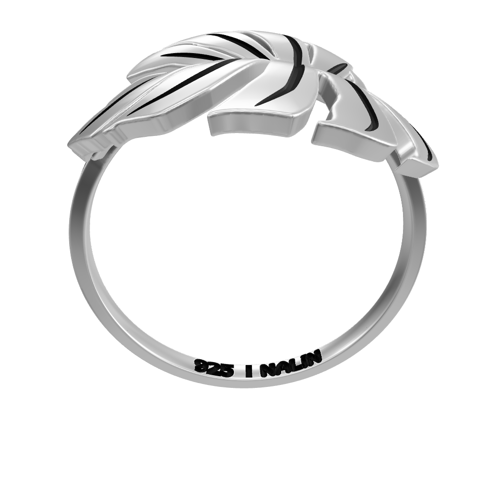 Monstera Deliciosa Ring - Silver