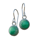 Turquoise Forest Earrings - Silver